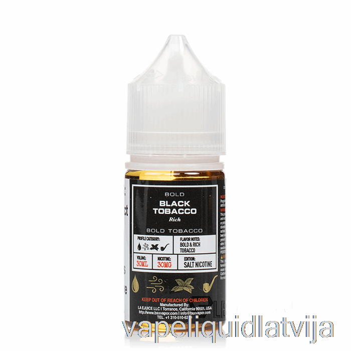 Melnā Tabaka - Bsx Sāls Sērija - 30ml 30mg Vape šķidrums